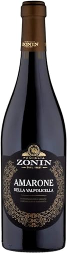Zonin Jewels Amarone Della Valpolicella DOCG - Italian Still Red Wine from North Italy - Blend of Corvina, Rondinella & Molinara Grapes - 75cl / 750ml, 15.5% ABV