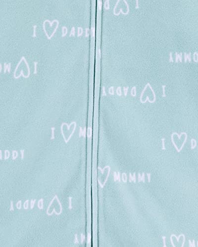 Saco de Dormir Carter's Sleepbag Fleece Love Dad and Mom - Tamanho 3-6 Meses