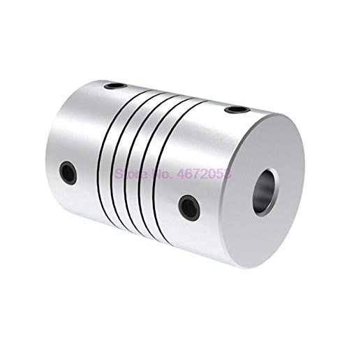 Lysee 3D Printer Parts & Accessories - 500pcs/lot 3D Printer Stepper Motor Flexible Coupling Coupler/Shaft Coupling 5mm8mm25mm / 55mm / 6.358mm Flexible Shaft - (Size: D19L25 6x6mm)