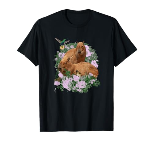 OK I Pull UP Funny Capybara Foto Realista Colibrí Meme Camiseta