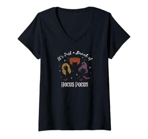 T-shirt Disney Hocus Pocus col V idée cadeau originale d'Halloween pour femme passionnée