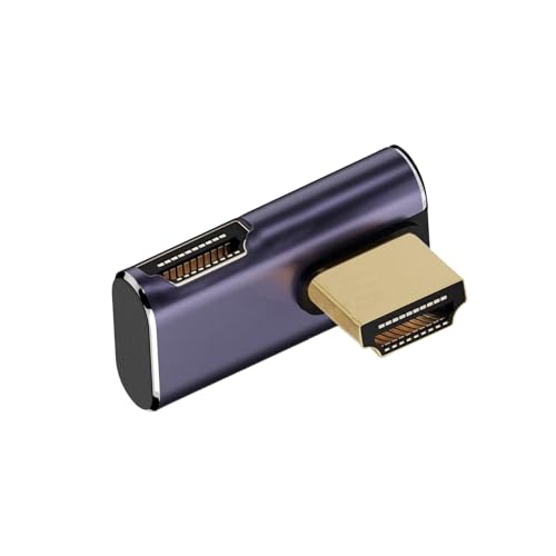 ���{�̒������ MSL FORCE HDMI�I�X to HDMI���X �ϊ��A�_�v�^ 8K@60Hz 4K@120Hz UHD2.1 HDCP 3D mini hdmi �X�g���[�g L�� U�� a8k (a8k-09, 1��)
