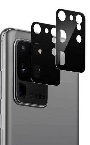 Image of 9H 3D Back Camera Lens Protector Compatible For Oppo F17 Pro [Full Coverage 360 Degree protection Tempered Glass Film Bubble-Free Anti-Scratch Easy Install Ultra-Thin]-(Black)