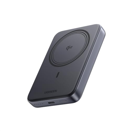 UGREEN Ultra-Fast Wireless Power Bank 10000mAh, Qi2 Certified 15W Portable Magnetic Charger for iPhones 17 Pro, Portable Battery Pack with PD 20W Wired Charging for iPhone 17/16/15/Samsung S25U