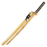 Katana bokken Katana Japonesa Entrenamiento de esgrima de Kendo Iaido,Accesorios para Juegos de rol,Espada de Madera samurái Japonesa con Vaina,Espada de bambú de 102 cm