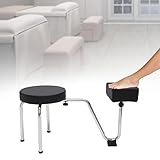 Adjustable Pedi Stool with Footrest - Compact Nail Station for Spa & Salon, Customizable Height & Length for Ultimate Mani and Pedi Comfort