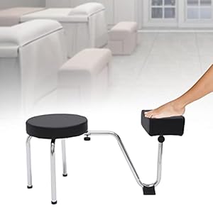 Pedicure Foot Rest Stool Chair, Height and Length Adjustable Pedicure Stool with Footrest, Leg Rest Pedicure Foot Rest Stand, Compact Manicure Nail Station for Nail Spa Beauty Salon Equipment Supplies