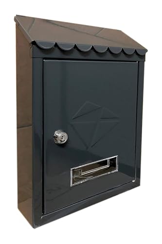 Kippen 10006BN - Boîte aux Lettres modèle Iron de Couleur Noire. Dimensions : 300 x 210 x 70 mm.