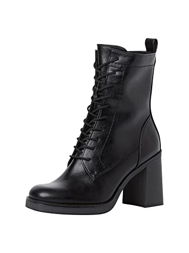 Marco Tozzi Bottines à Lacets pour Femme 2-2-25115-29, Noir, 38 EU