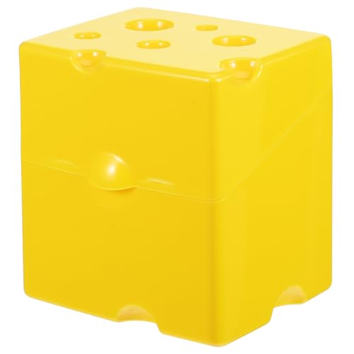 PRETYZOOM Caja Hermética para Queso en Lonchas Tapa Recipiente Plástico para Refrigerador Conservador de Queso Fresco Tamaño Compacto para Cocina Almacenamiento Práctico