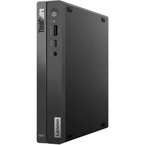 Image of Lenovo ThinkCentre neo 50q Gen 4 12LN000CUS Desktop Computer - Intel Core i5 13th Gen i5-13420H Octa-core (8 Core) - 8 GB RAM DDR4 SDRAM - 256 GB M.2 PCI Express NVMe 4.0 x4 SSD - Tiny - Black