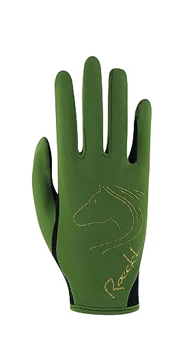 Roeckl Sports equestrian gloves TRYON, kids&youngst. summer riding glove, pesto 6