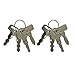 Hather Universal Golf Cart Key Set – 8 Replacement Keys for EZGO, Club Car, Yamaha+ 4 Key Rings – Compatible with OEM# 1012505, 17063-G1, JU2-H2511-00, JU6-H2511-10