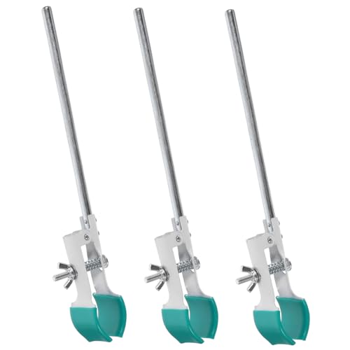 Ipetboom 3pcs Laboratory Flask Clamps Beaker Holder Clips Material for Scientific Research Teaching Experiments Hospitals Industrial Use
