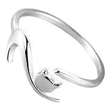Bagues pour femmes - , classiques, élégantes et charmantes, avec un design d'ouverture, réglables, attrayantes et époustouflantes, bague ouverte pour chat