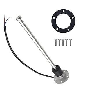 KAOLALI Drijvende benzinetank, brandstofniveausensor, waterniveausensor, waterreservoir, 600 mm, 650 mm voor 0-190 ohm, brandstofniveau-indicator, water, voor boot, camper