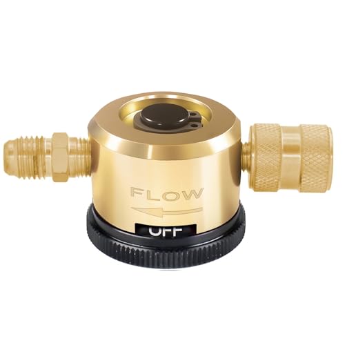 WEIDOU Upgraded Yellow HVAC Nitrogen Purge Tool | PURGE & BRAZE Modes | Adjustable 50-200 PSI Regulator | 1/4