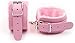 Newly 1 Pair Sex Fuzzy Handcuff Set for Bedroom - Pink Fluffy Handcuffs for Ankles and Wrist Spice Up Your Love Life Sexy Straps Bondage Kit for Adult Furry Hand Cuffs for Women Couples Sweater W17