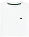 Lacoste Unisex Adult Long Sleeve Crew Neck Cotton T-Shirt, Blanc, 3T US