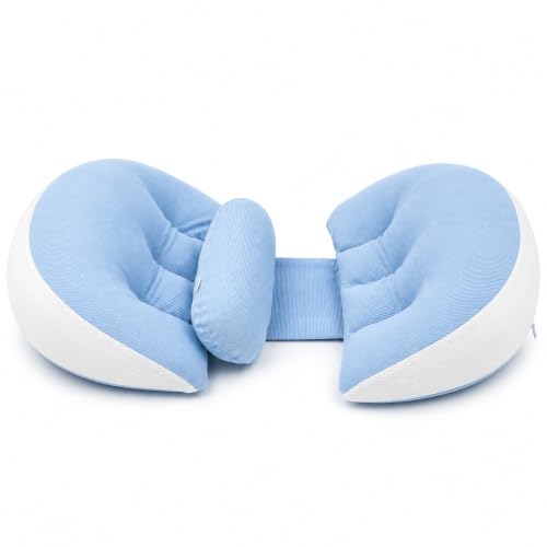 Image of Proliva Maternity Pillow | Dual Pregnancy Wedge Pillows for Back & Belly Support | Adjustable Butterfly Design | Travel-Friendly Pregnancy Pillow | Hypoallergenic Organic Cotton Cover