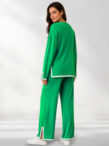 Image of TYSORT Women's Winter Woolen Sweater with Pajama | Warm Winter Wear Cord Set | Woolen Tracksuit Loungewear Set