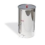 Maturatore completamente in Acciaio Inox Alimentare Aisi 304, con capacità 100 kg di miele, con coperchio e rubinetto
