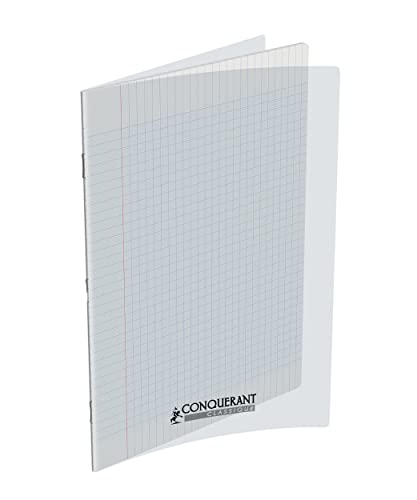 Conquérant 400006764 zeszyt szkolny, mały karo, 96 stron, 24° x 32°, bezbarwny, opakowanie 10 szt.