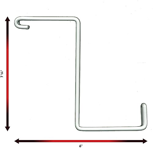Image of HyLoft Add-On Storage Hook Accessory for HyLoft Model-540 Ceiling Rack, 00212, 4 Count, White