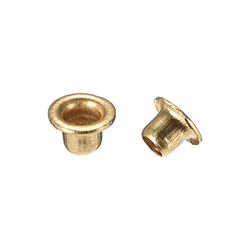 sourcing map 3mmx3mm À Travers Trou Cuivre Creux Rivets Œillet Circuit Planche PCB 200Pcs