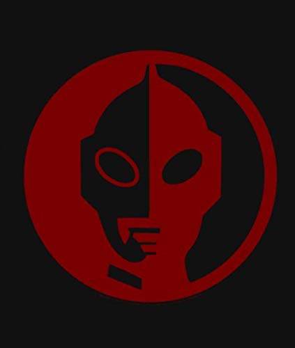 Ultraman Face Sentai TV Series 5.5" Logo Symbol Die Cut Decal for Cars Tablets Laptops Skateboards - Red Color