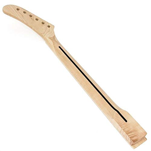 Guitar Parts Banana Neck Dot Inlay 22 Frets for Electric Guitar Replacement Maple on Maple