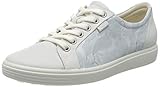 Weicher Gehcomfort ECCO Damen Soft 7 W Sneaker, White Dusty Blue 51843, 39 EU