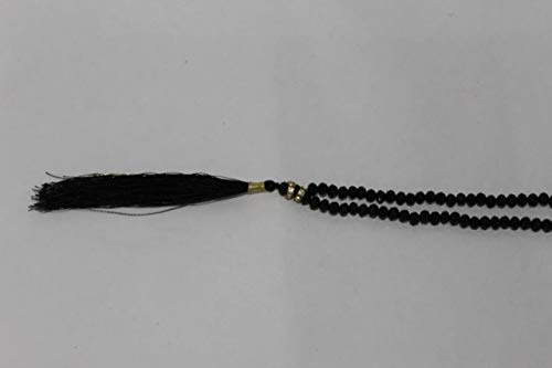 Image of Autarky� Beautiful Engraved Allah Mohammad (S.A.W) TASBEEH /Muslim Prayer Beads /TASBIH /SIBHAA (Balck Crystal)