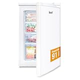 Lord F3 Gefrierschrank, 85 cm hoch, 91 L, Energieklasse E, 4 transparente Schubladen, leise 40 dB, freistehend, weiß