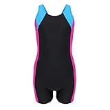 Elastische Träger und Beinausschnitte (mit kurzem Bein - Hotpants) für uneingeschränkte Bewegungsfreiheit beim Schwimmen