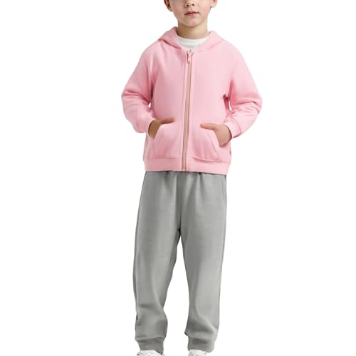 Girls' Clothing Sets,Girls 2 Piece Outfits Tracksuit Hoodie Zip Up Sweatshirt and Sweatpants Joggers Set,Kids Clothes