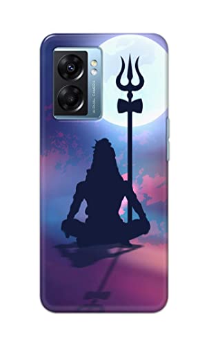 Image of Printed Hard Back Cover Case for Oppo A57 5G | Oppo A77 5G Back Cover (Lord Shiva) -702