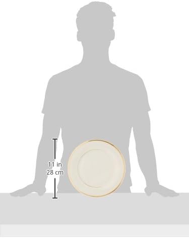 Miniatura 9 de Lenox, eterna de oro fino con bandas de 5 unidades de China., Cubertería fina Lenox Eternal, Ivory