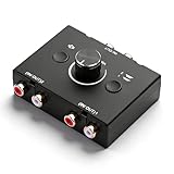 Remarque : ce commutateur de bouton audio ne prend pas en charge la sortie simultanée du son vers deux appareils audio et ne peut commuter que les signaux audio.