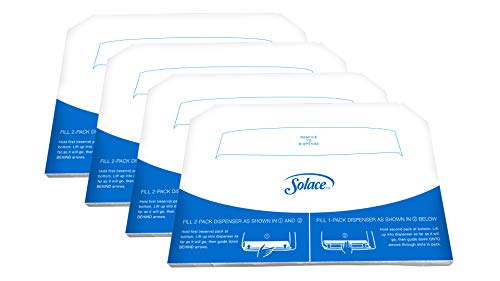 Toilet Seat Covers - Paper Disposable - Half Fold - 1000 Count (4 Packs of 250) - White - Fits Normal Dispensers, Creates Safer Bathroom Environment - Thumbnail 4
