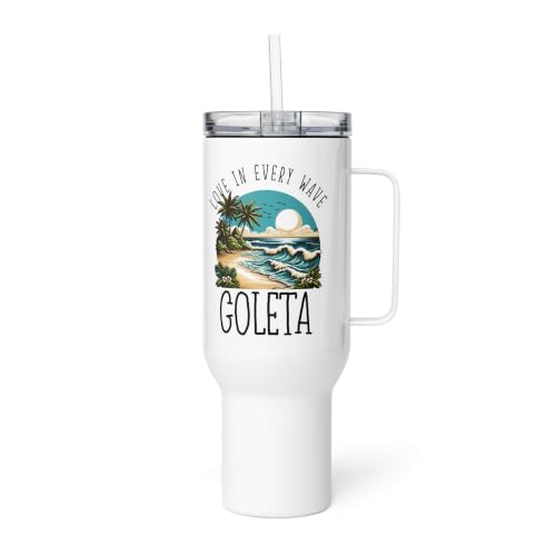 Love in every wave - Goleta Stainless Steel Travel Tumbler