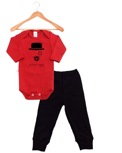 Kit Roupa de Bebe 8 Peças Body Manga Longa e Calça Mijão 100% Algodão fio 30 penteado Premium Menino