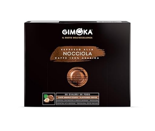 Gimoka Mezcla de Café con sabor a avellana 100% Arabica, intensidad 8/11-50 Cápsulas - Compatibles con Máquinas de Café Nespresso* Professional Business Zenius y Gemini - Producido en Italia | Ya disponible en tu tienda friki favorita! En mundofriki.es!
