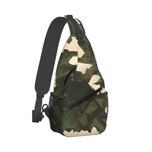 Bolso cruzado tipo sling camuflaje army para hombre y mujer miniatura 2