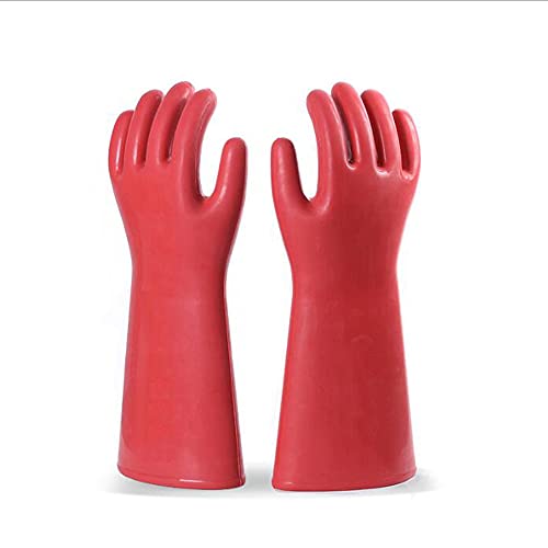 Isolierende Gummihandschuhe, 12 KV, elektrischer Arbeitsschutz/ArbeitshandschuheUnisex – Bild 4
