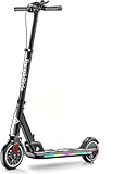 FanttikRide T9 Apex Elektroroller für Kinder, 1,3–1,7 m, 200 W Motor, LED Farblicht, Bluetooth-Musik, 12/16 km/h Digitalanzeige, höhenverstellbar, faltbar, bis zu 40 Minuten, Schwarz (Ohne ABE)