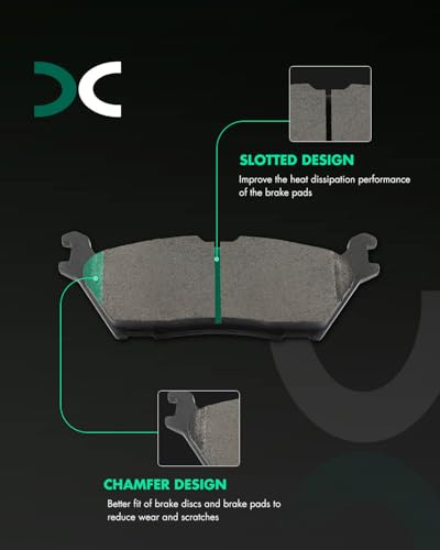 Image of SCITOO D2383-9350 Disc Brake Pads Sets Rear Ceramic Brake Pads w /Hardware | For Ford For Bronco,For Expedition,For F-150,For Lobo,For Lincoln For Navigator