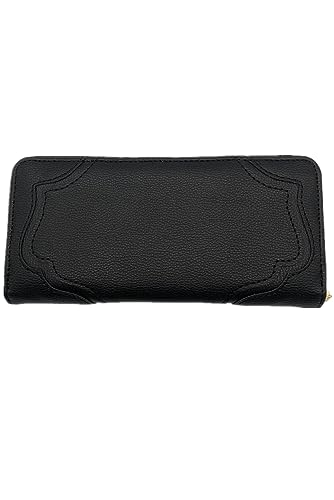 Oakamy 20th Anniversary Bag Purse Wallet Anime Cat Zipper Leather Credit Card Phone Wallet for Women Girls (Black)2