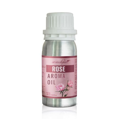 Image of Aromahpure Rose Aroma Oil | 100ml Undiluted & Natural | Long-Lasting Scent for Aromatherapy, Candle & Soap Making, Diffusers, Room Freshener, Humidifier, Bathroom Revitalizer & Home Essentials