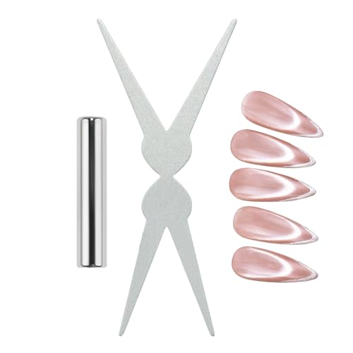 Magnetwerkzeug für Nagellack, starke Anziehungskraft mit Doppelspitze, Magnet für Nagellack mit französischer Spitze, für Anfänger, Frauen, Mädchen, täglicher Gebrauch, Verabredungen, Zuhause, Reisen